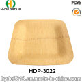 Plaque ronde en bambou jetable qui respecte l&#39;environnement biodégradable (HDP-3021)